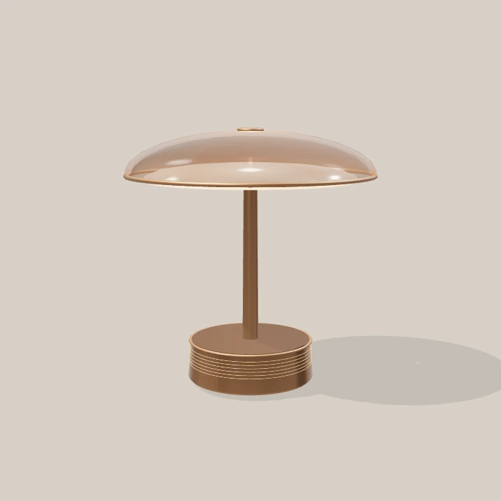 Arc 01 smoked-glass table lamp